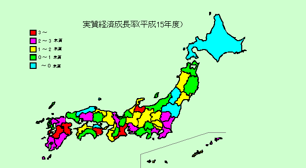 実質経済成長率全国地図