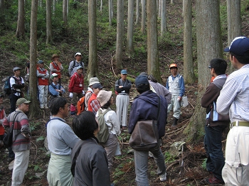 山林の見学