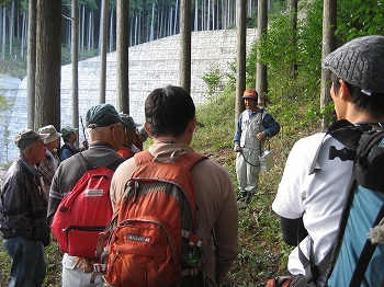 山林の見学