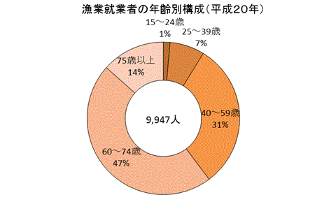 平成20年　年齢別構成