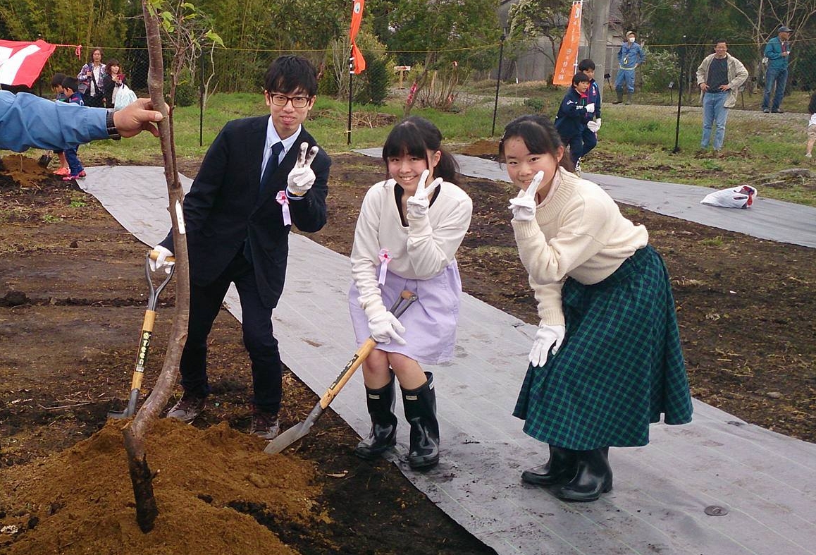 名称提案者による植樹