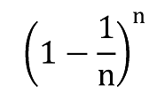 (1-1/n)^n